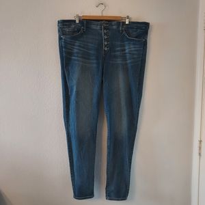 TORRID NEW Bombshell Skinny High Rise Stretch Jeans Plus 24 XT TALL NWT